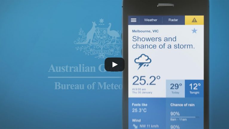 Forecasts at your fingertips with BOM Weather app