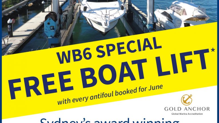 FREE lift at WB6 for your June antifoul!